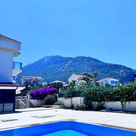 White With Pool , Garden ,balcony With Amazing Panorama Villa *