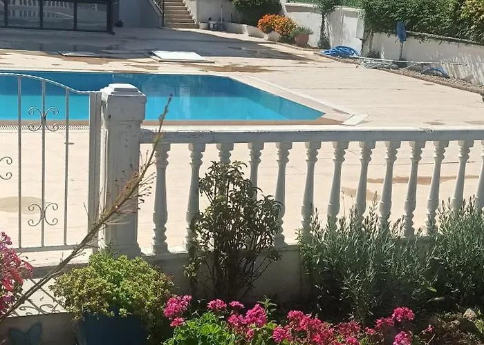White With Pool , Garden ,balcony With Amazing Panorama *